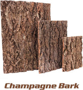 Terrarium Cork Bark Background Board, Reptile Tank Tree Decor (3 sizes)